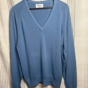 Dior Classic Blue V-Neck Sweater